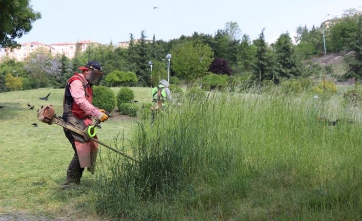 Park bahçeler de yoğun çalışma