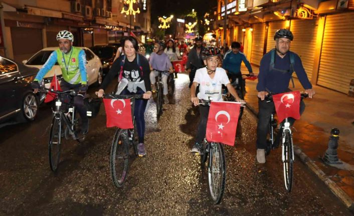 Şanlıurfa’da gençlik bayramı için pedal çevirdiler