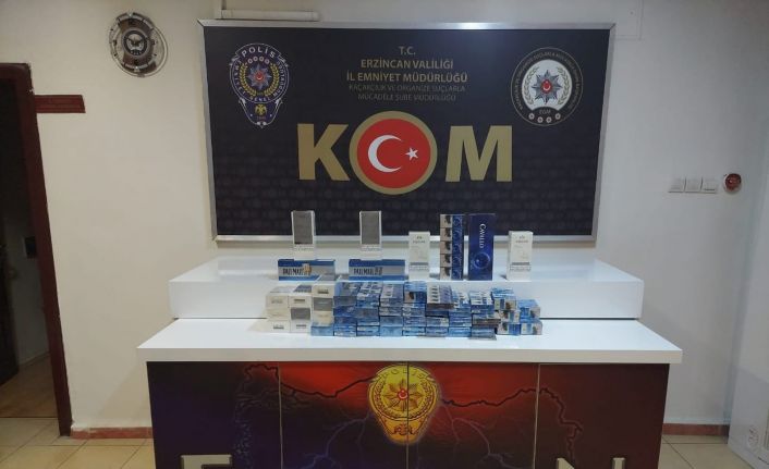 Tercan’da 496 paket kaçak sigara ele geçirildi