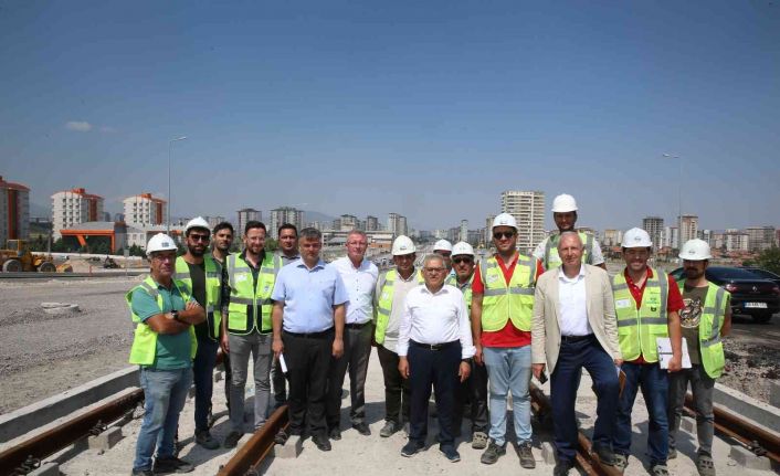 Başkan Büyükkılıç, Talas Raylı Sistem Hattı’nı denetledi