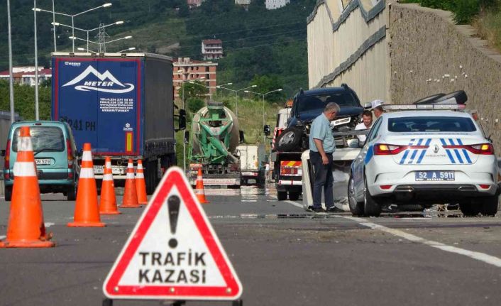 Ordu’da trafik kazası: 2 yaralı