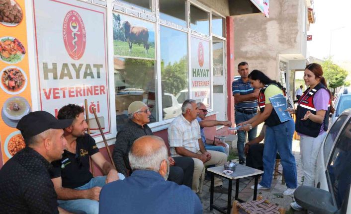 Bingöl’de jandarma ekiplerinin bilgilendirme çalışmaları sürüyor