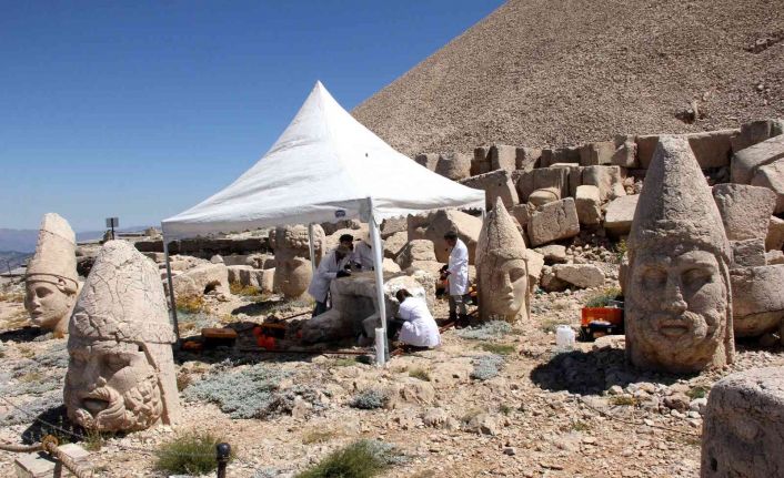 Nemrut Dağı’ndaki heykellere ‘nano kireç’ dolgusu