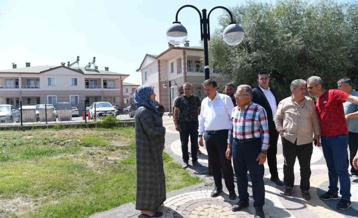 Başkan Büyükkılıç, şifalı su merkezi olan İçmeceleri inceledi