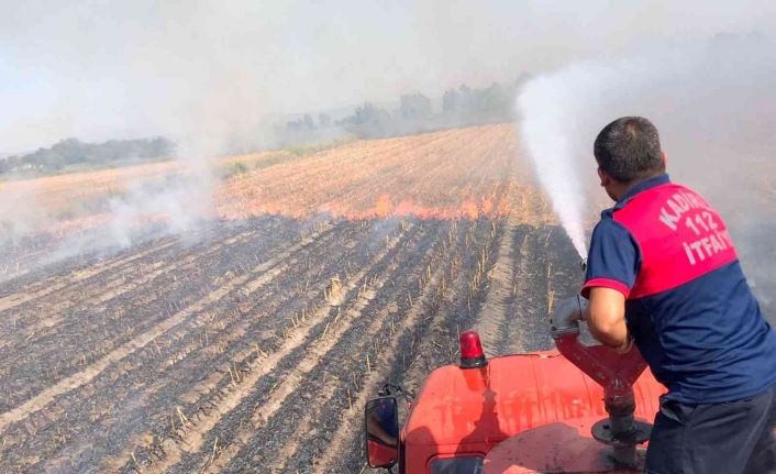 Kadirli’de çıkan anız yangını söndürüldü