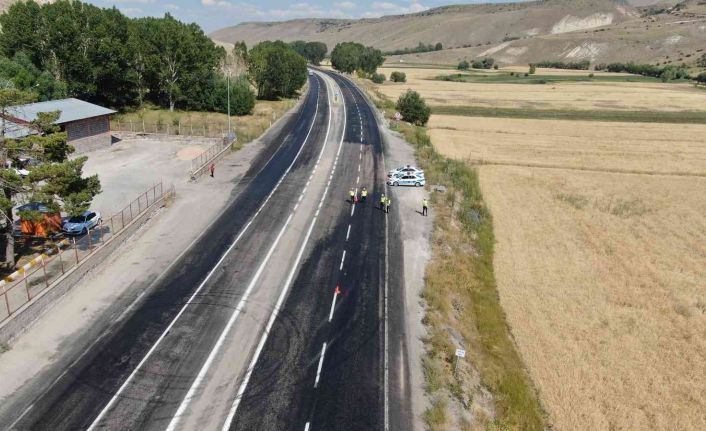 Kayseri-Malatya karayolunda droneli denetim