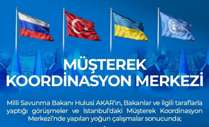 MSB: “Ukrayna limanlarından ilk gemi bugün saat 08.30’da hareket edecektir"