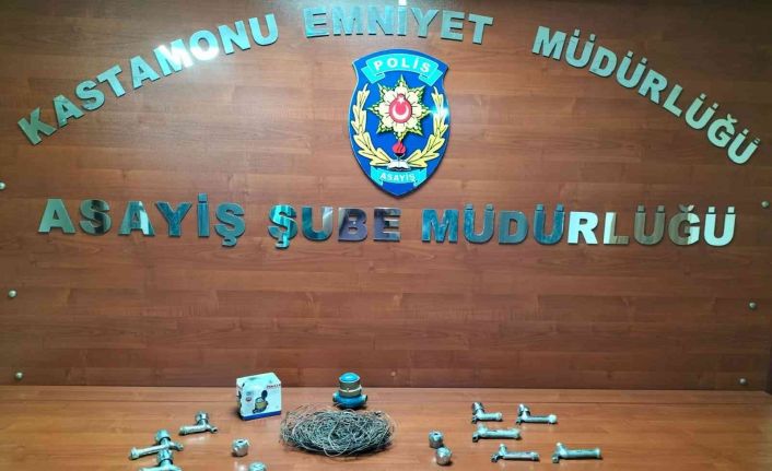 Muslukları çalan 3 çocuk polis ekipleri tarafından yakalandı