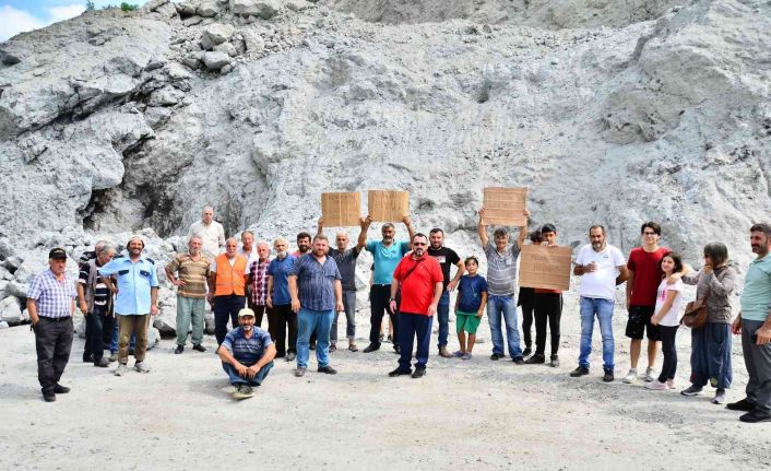 Samsun’da yol ve taş ocağı eylemi