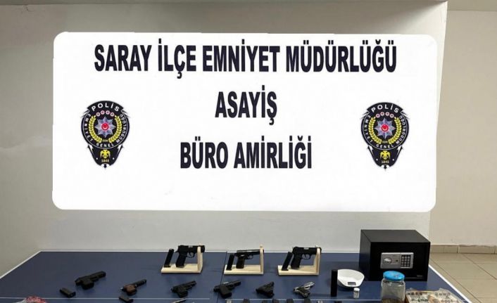 Tekirdağ Emniyetinden uyuşturucu ve silah  operasyonu