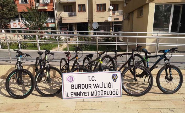 Burdur’da 10 bisikleti çalan hırsız yakalandı