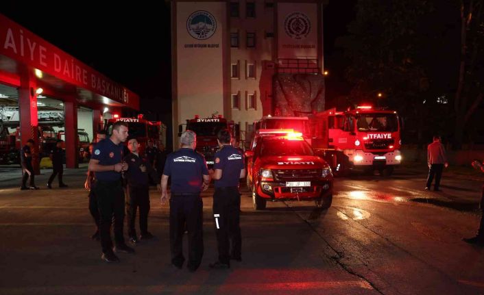 Kayseri’den 15 itfaiyeci Gülnar’da