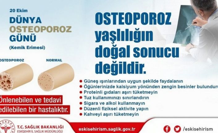 20 Ekim Dünya Osteoporoz Günü