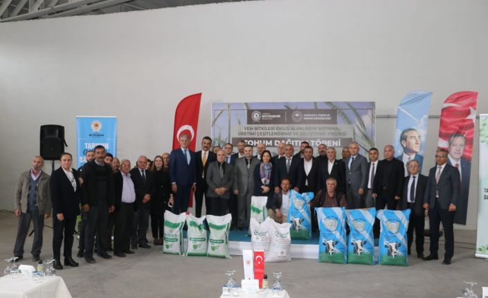 3 bin 187 çiftçiye 133 ton tohum desteği