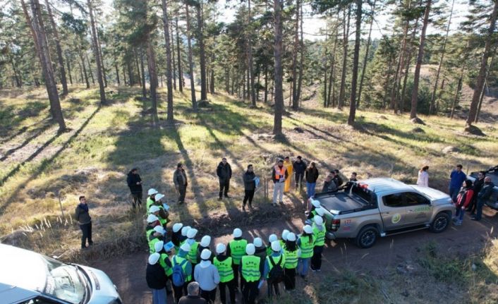 ÇAKÜ Orman Mühendisliği Bölümü öğrencilerinden alan çalışmaları