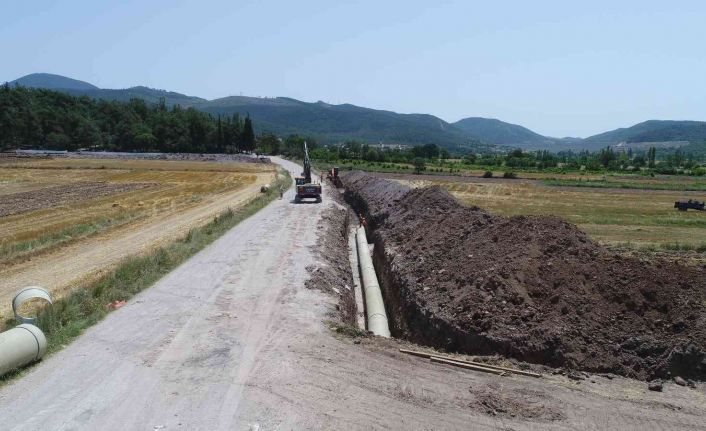 Çanakkale-Biga Taşoluk Sulamasında çalışmalar devam ediyor