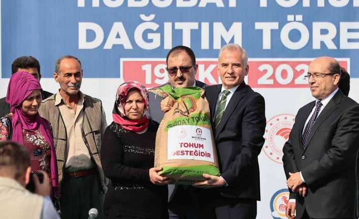 Denizli’de 4 bin 892 çiftçiye 1,5 ton sertifikalı tohum desteği