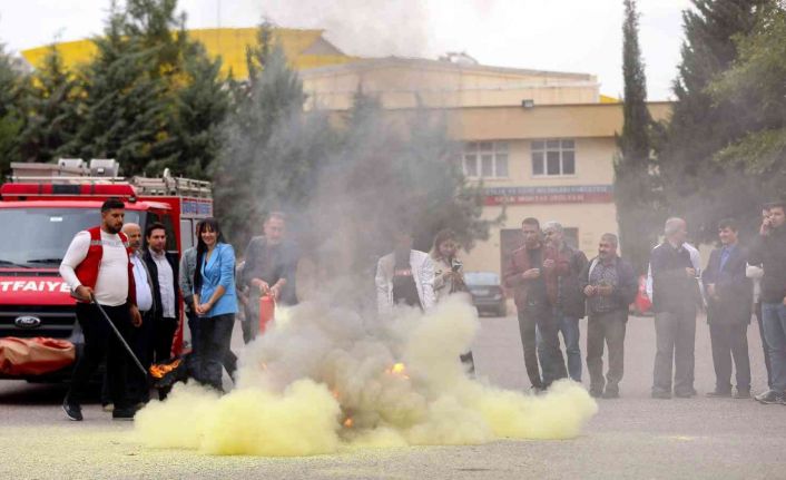 GAÜN personeline yangın eğitimi