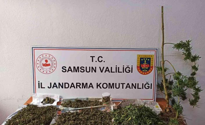 Jandarma 2 kilo 152 gram esrar ele geçirdi: 2 gözaltı