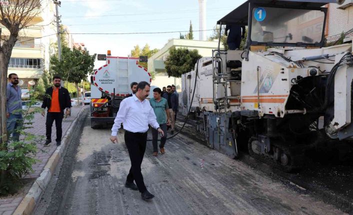 Karaköprü’de asfalt yollar yenileniyor