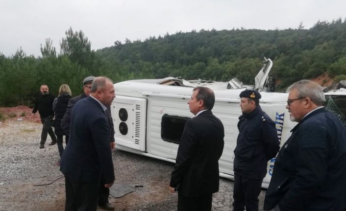 Kaymakam Gürdal, kaza yerinde incelemelerde bulundu