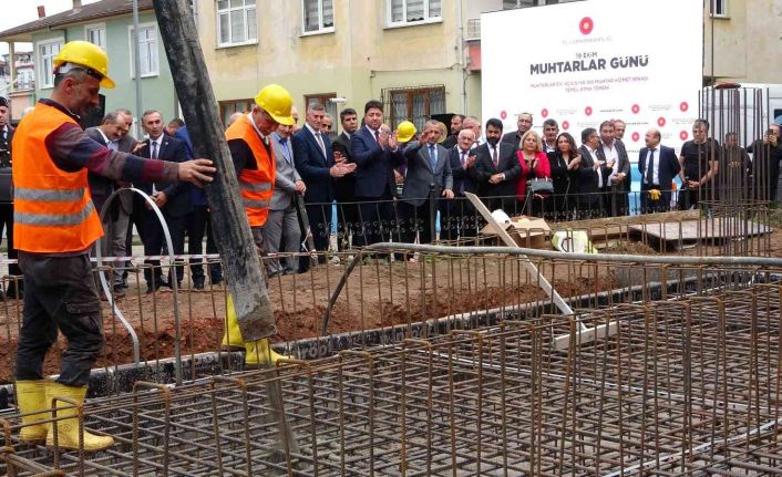 Ordu’da muhtarlık hizmet binasının temeli atıldı