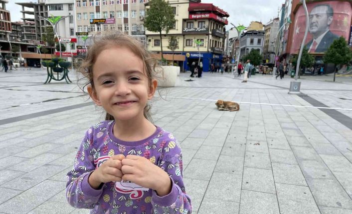 Rize’de anaokulu öğrencilerinden örnek davranış