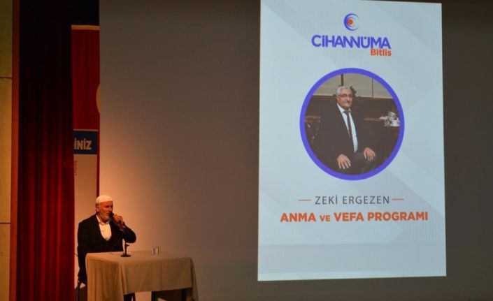 Eski bakan Zeki Ergezen için anma ve vefa programı düzenlendi