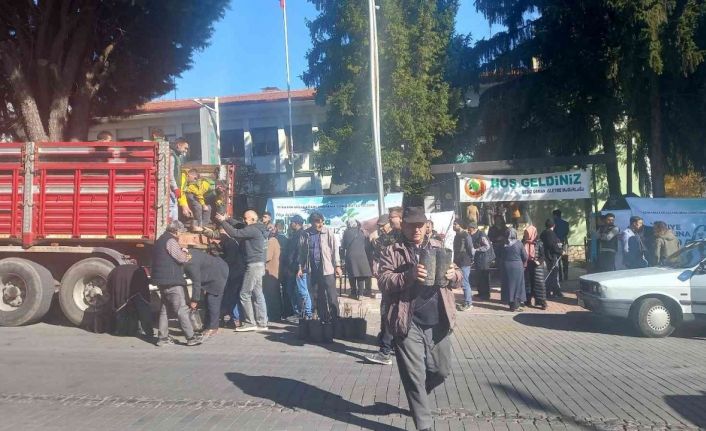 Gediz’de 15 bin fidan dağıtıldı