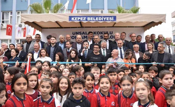 Kepez’den Ünsal İlkokulu’na ‘Çok Amaçlı Salon’