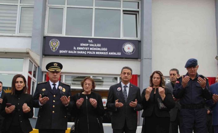 Sinoplu şehidin ismi Polis Merkezi’ne verildi