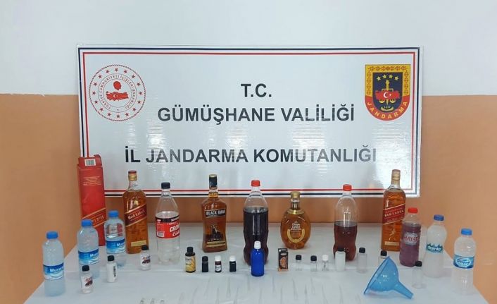 Şiran’da kaçak içki ve tarihi eser yakalandı