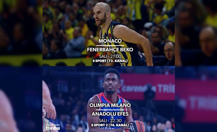 Tivibu’da EuroLeague çift maç haftası