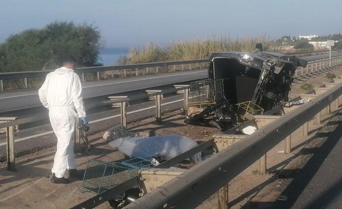 Antalya’da feci kaza: 1 ölü, 4 yaralı