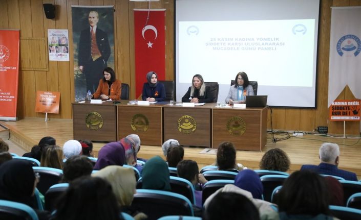 ASÜ’de kadına yönelik şiddetle mücadele paneli