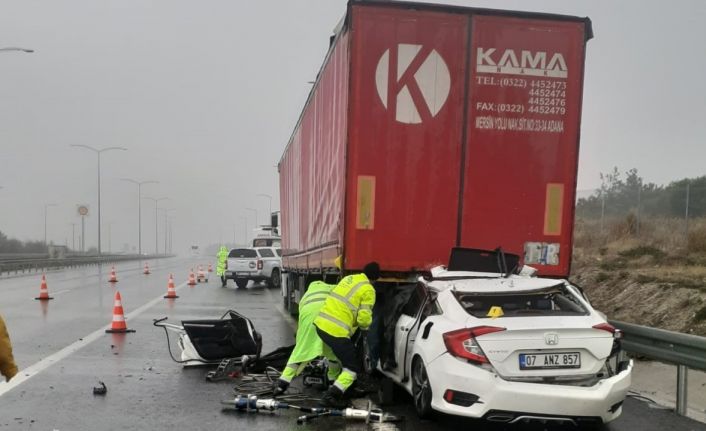 İzmir-İstanbul Otoyolunda feci kaza: 2 ölü 2 yaralı