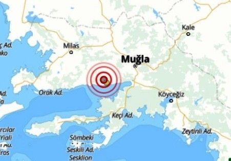 Muğla’da 3.1 büyüklüğünde deprem