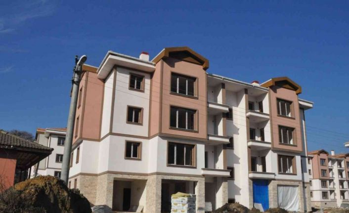 Taşkesti beldesinde yapılan TOKİ’lerde sona gelindi