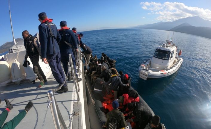 Aydın’da 59 düzensiz göçmen kurtarıldı