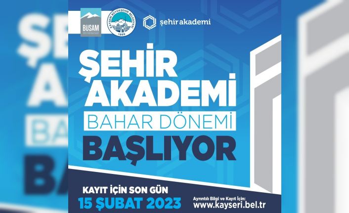 Başkan Büyükkılıç: "BÜSAM Şehir Akademi 2023 bahar dönemi kayıtları başladı"