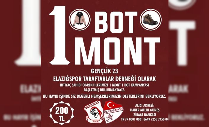 Gençlik 23’ten ‘1 Bot, 1 Mont’ kampanyası
