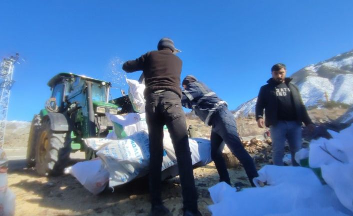 Deprem bölgesine odun yetiştirmek için seferber oldular