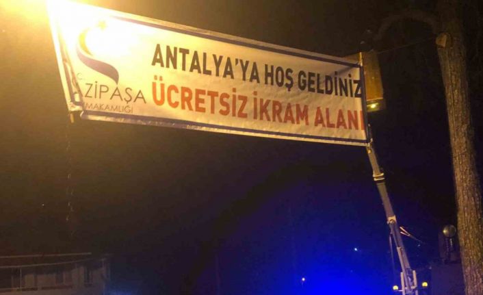 Gazipaşa’da köy konağı afetzedelerin hizmetinde