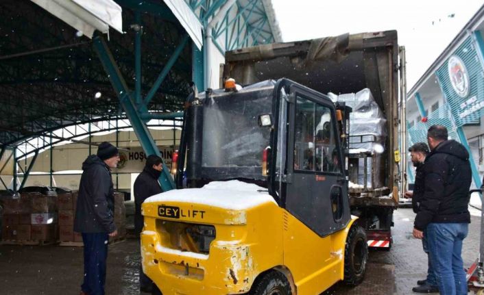 İnönü’den afet bölgesine yardım devam ediyor