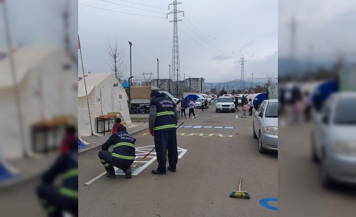 Adıyaman’daki depremzede çocuklar için oyun alanları oluşturuluyor