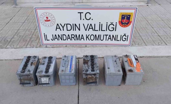 Akü hırsızını jandarma ekipleri yakaladı