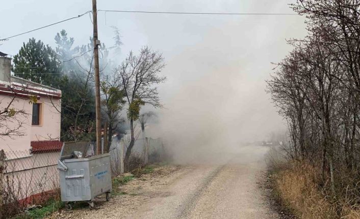 Bağ evinde korkutan yangın