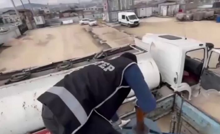 Gaziantep’te 4 bin 500 litre kaçak akaryakıt ele geçirildi