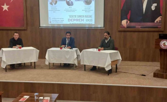 Gediz’de deprem paneli