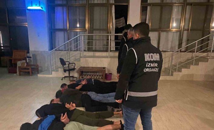 İzmir polisinden suç örgütü yapılanmasına ’Alabora’ Operasyonu